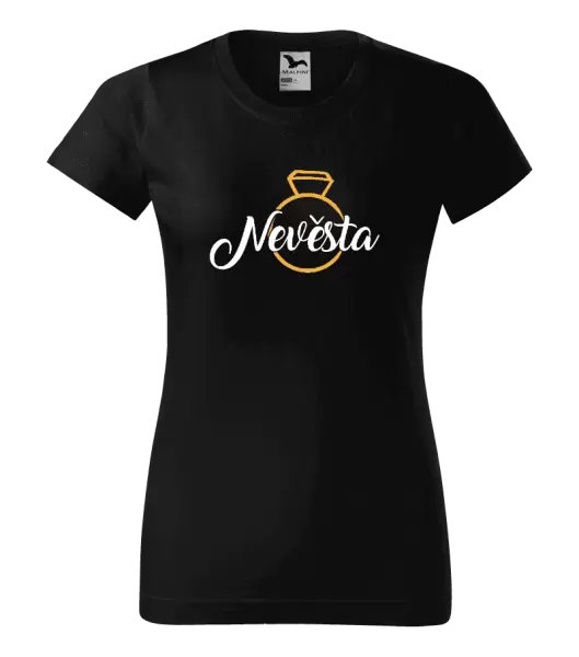 Dámské tričko Nevěsta - zlatý prsten