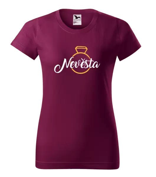 Dámské tričko Nevěsta - zlatý prsten
