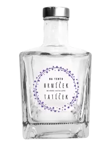 Skleněná láhev Na tento hrníček, má nárok jen nejlepší tatíček