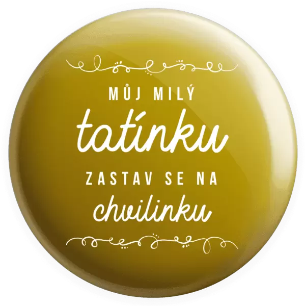 Placka Můj milý tatínku, zastav se na chvilinku