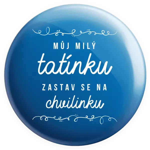 Placka Můj milý tatínku, zastav se na chvilinku