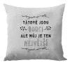 Polštář Tátové jsou borci, ale můj je ten největší