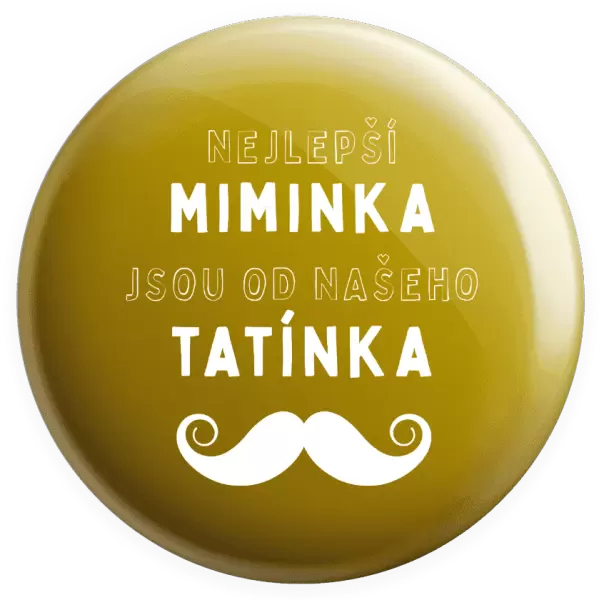Placka Nejlepší miminka, jsou od našeho tatínka