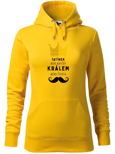 Dámská mikina Tatínek bude navždy králem mého života