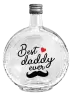 Fľaša, sklenená guľatá Best daddy ever