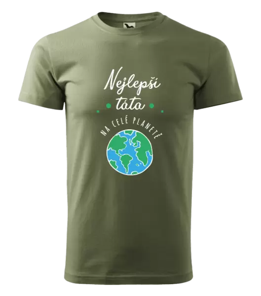 Pánské tričko Nejlepší táta na celé planetě