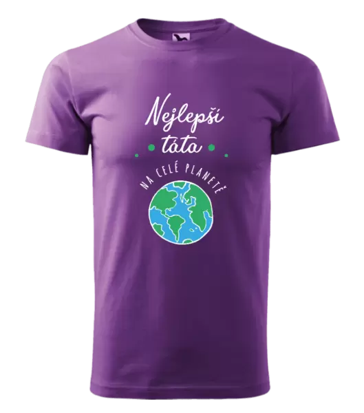 Pánské tričko Nejlepší táta na celé planetě