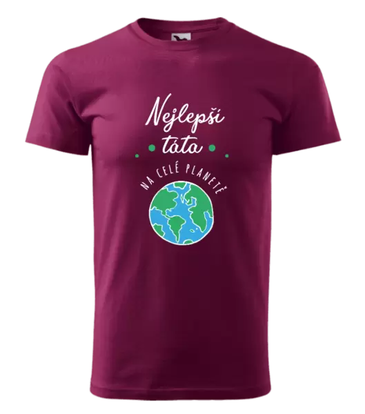 Pánské tričko Nejlepší táta na celé planetě