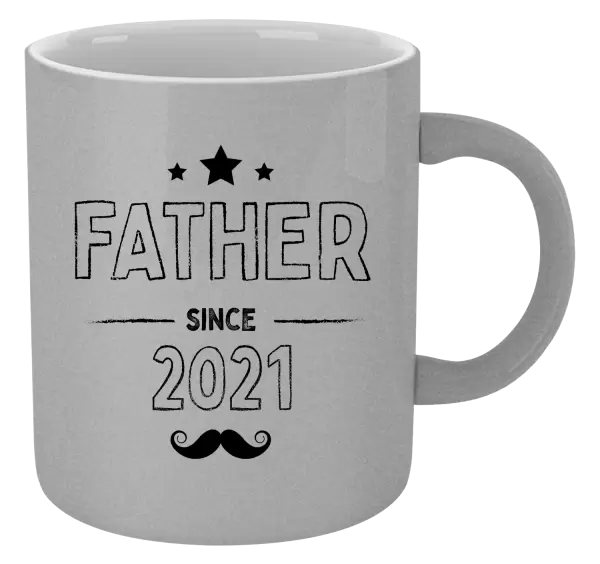 Metalický hrnek Father since