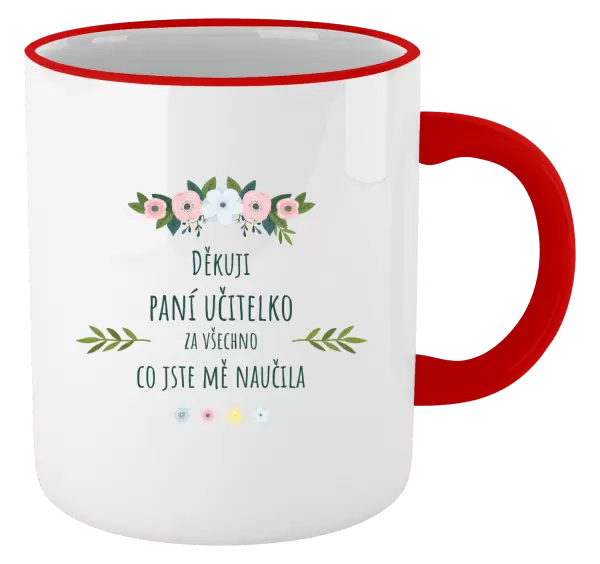 Hrnek Děkuji, paní učitelko, za všechno co jste mě naučila