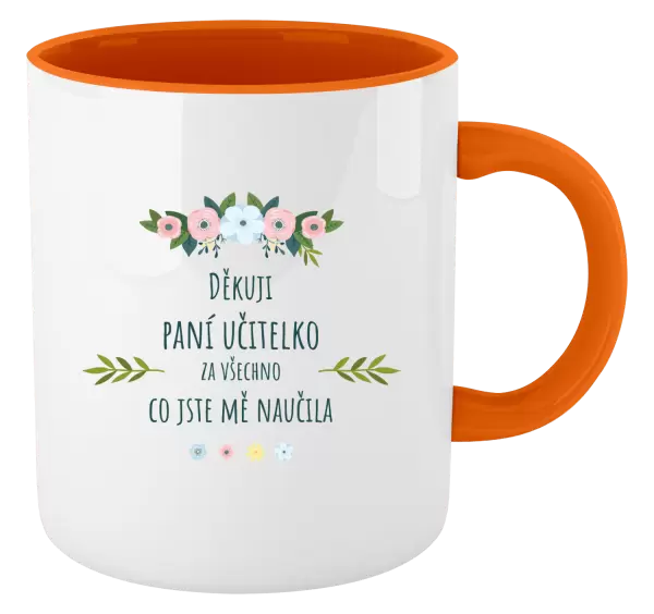 Hrnek Děkuji, paní učitelko, za všechno co jste mě naučila