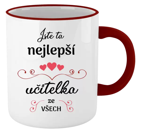 Hrnek Jste ta nejlepší učitelka ze všech