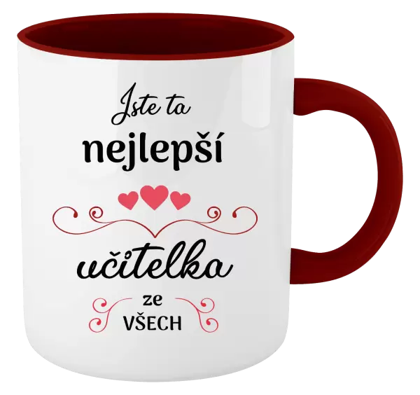 Hrnek Jste ta nejlepší učitelka ze všech
