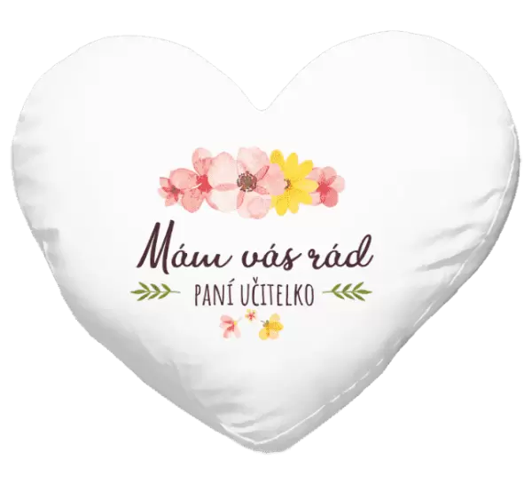 Polštář Mám vás rád, paní učitelko