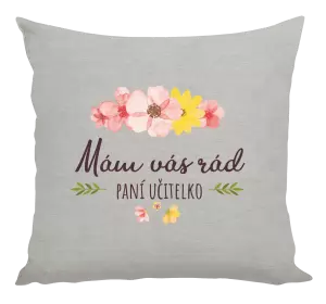Polštář Mám vás rád, paní učitelko