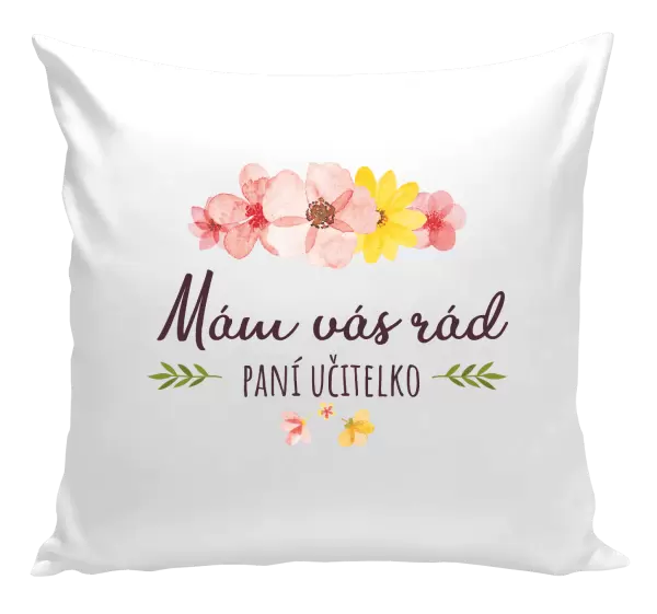 Polštář Mám vás rád, paní učitelko