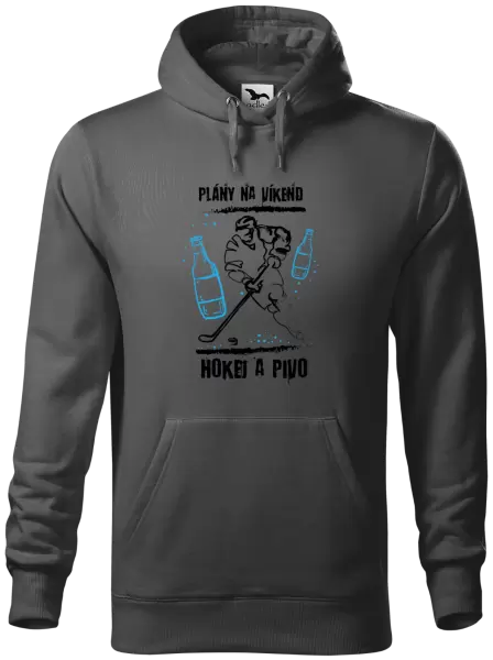 Pánská mikina Plány na víkend - hokej a pivo