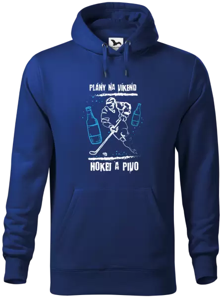 Pánská mikina Plány na víkend - hokej a pivo