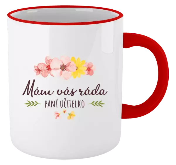 Hrnek Mám vás ráda, paní učitelko