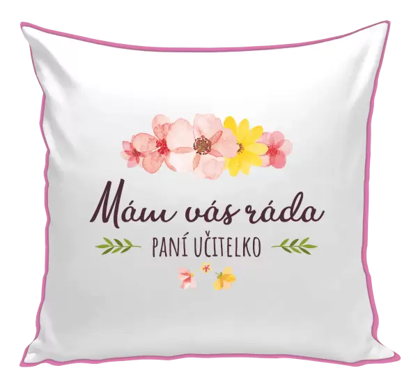 Polštář Mám vás ráda, paní učitelko
