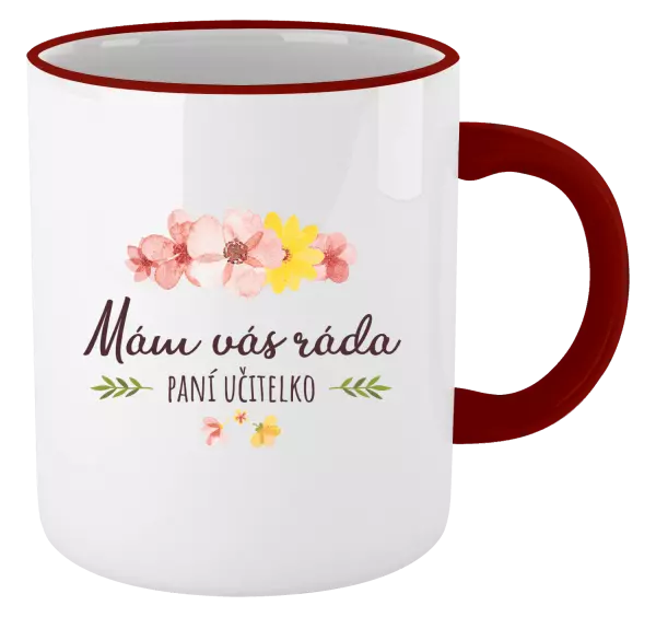 Hrnek Mám vás ráda, paní učitelko