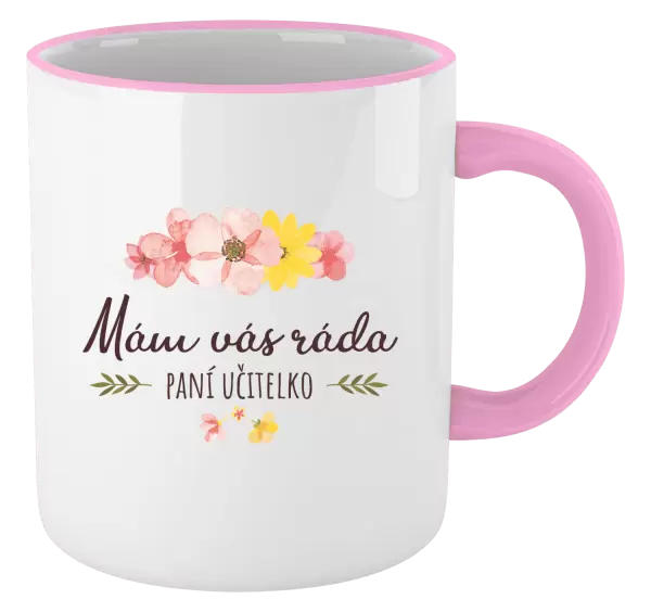 Hrnek Mám vás ráda, paní učitelko