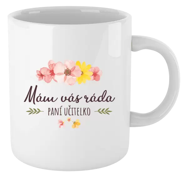 Hrnek Mám vás ráda, paní učitelko