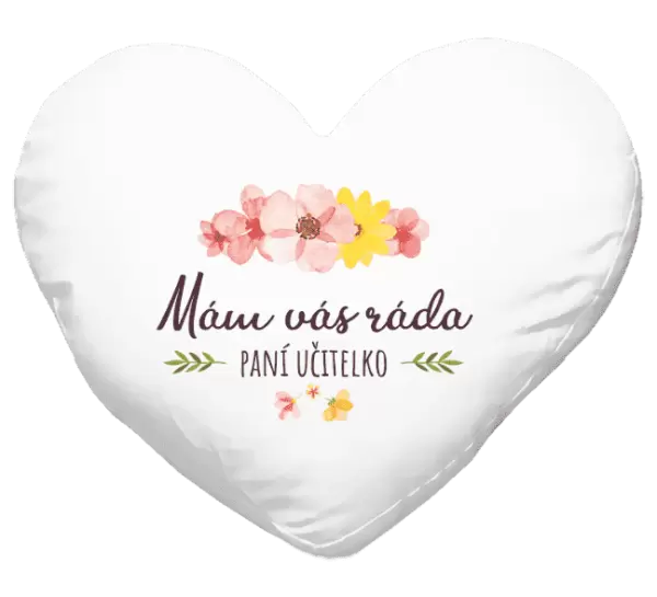 Polštář Mám vás ráda, paní učitelko