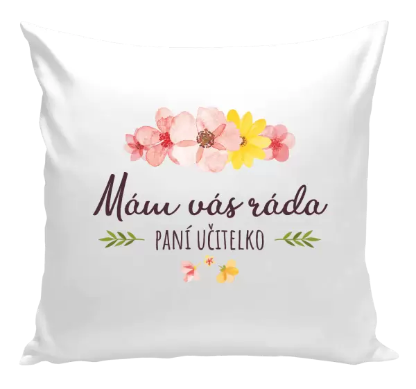 Polštář Mám vás ráda, paní učitelko