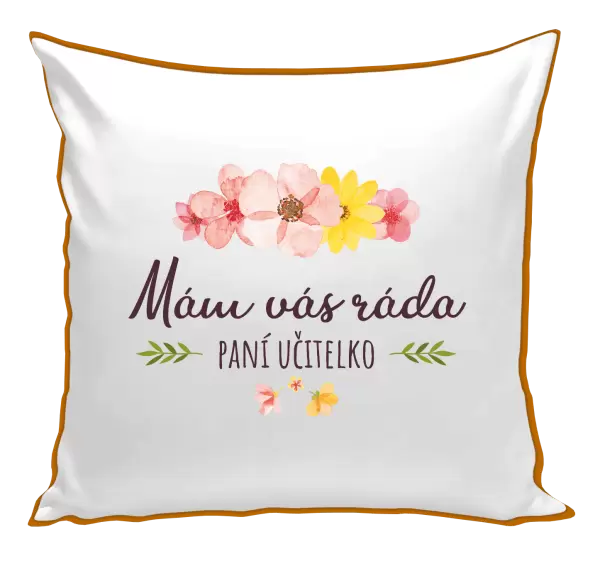 Polštář Mám vás ráda, paní učitelko