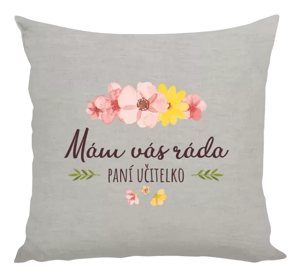 Polštář Mám vás ráda, paní učitelko