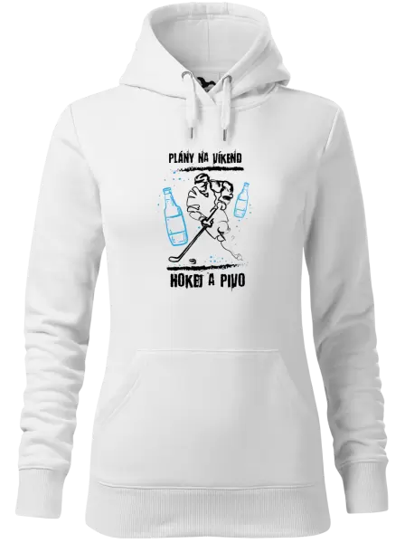 Dámská mikina Plány na víkend - hokej a pivo