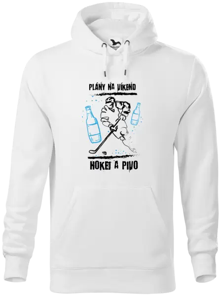 Pánská mikina Plány na víkend - hokej a pivo