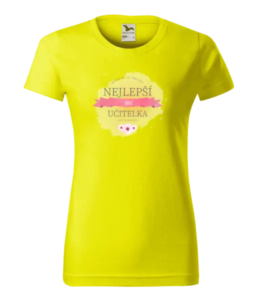Dámské tričko Nejlepší paní učitelka pod sluncem