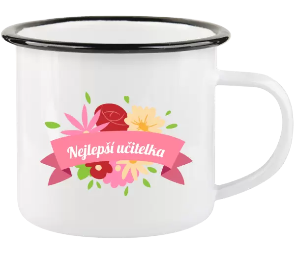 Plecháček Nejlepší učitelka - barevné květiny