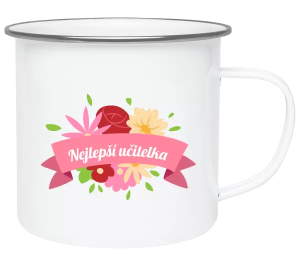 Plecháček Nejlepší učitelka - barevné květiny