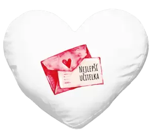 Polštář Nejlepší učitelka - přáníčko