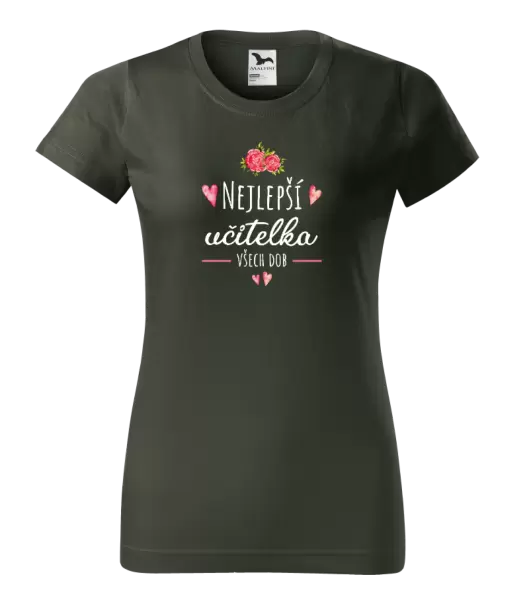 Dámské tričko Nejlepší učitelka všech dob
