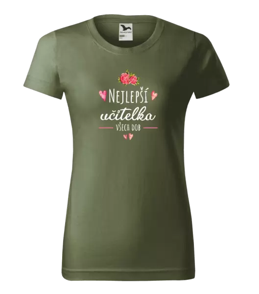 Dámské tričko Nejlepší učitelka všech dob