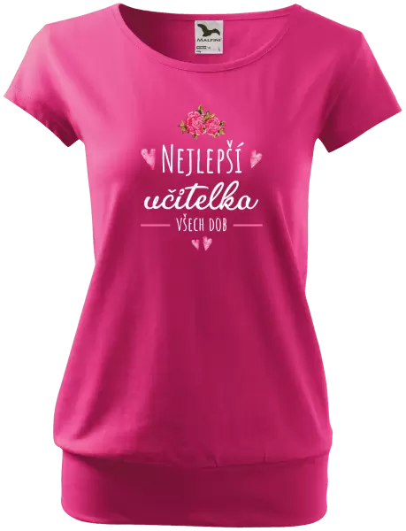 Dámské tričko Nejlepší učitelka všech dob