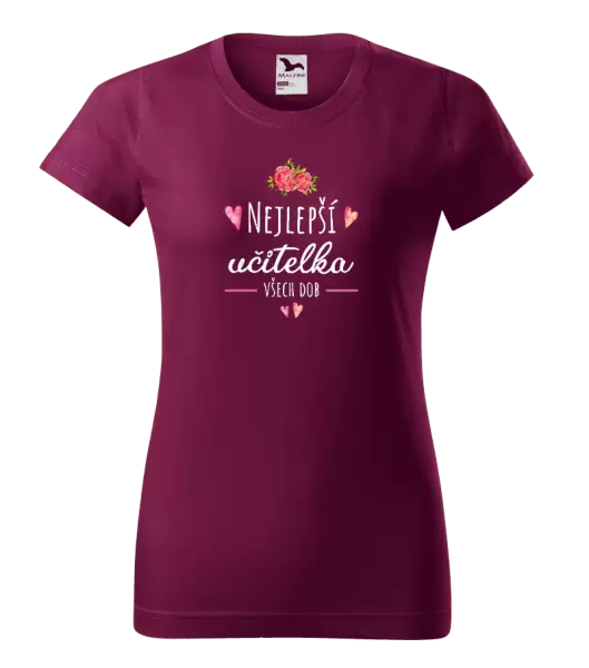 Dámské tričko Nejlepší učitelka všech dob