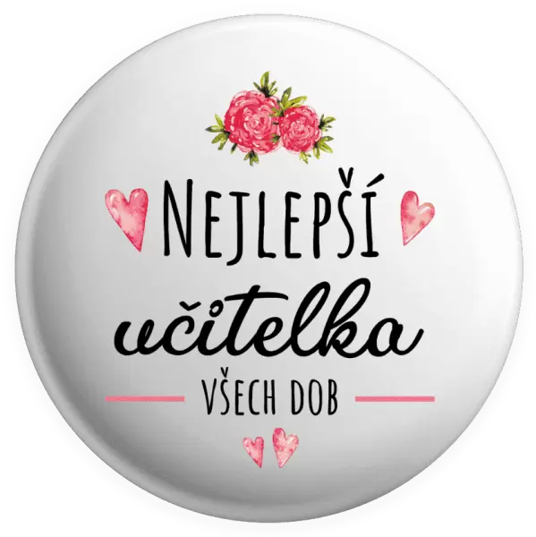 Placka Nejlepší učitelka všech dob