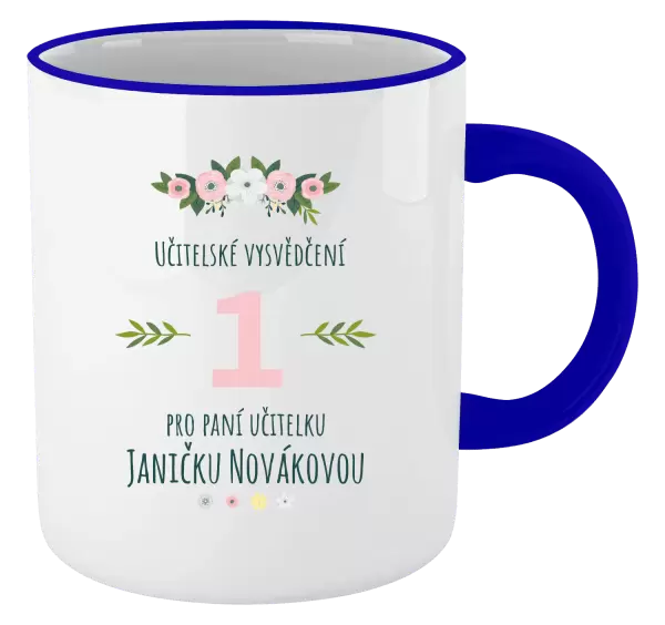 Hrnek Učitelské vysvědčení pro paní učitelku