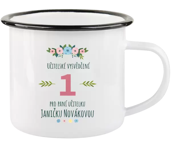 Plecháček Učitelské vysvědčení pro paní učitelku