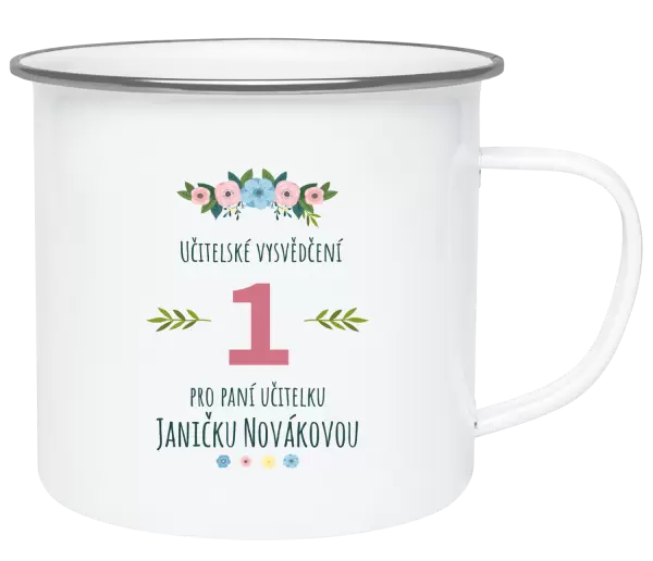 Plecháček Učitelské vysvědčení pro paní učitelku