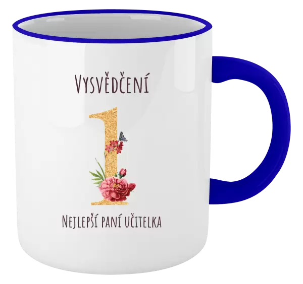 Hrnek Vysvědčení - nejlepší paní učitelka