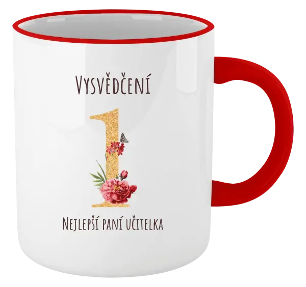 Hrnek Vysvědčení - nejlepší paní učitelka
