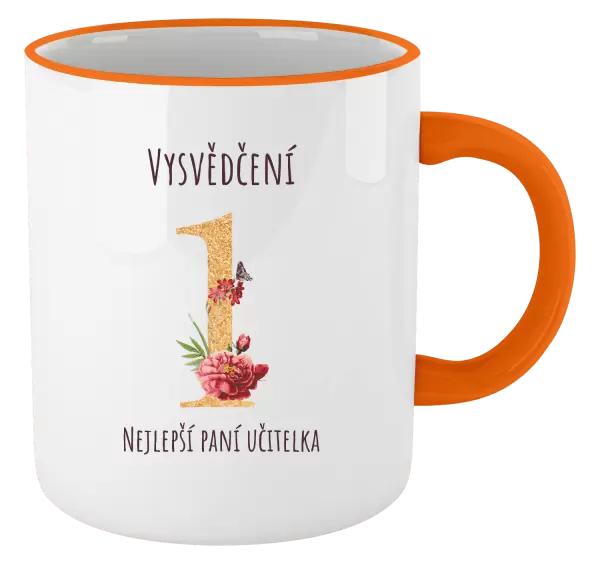 Hrnek Vysvědčení - nejlepší paní učitelka