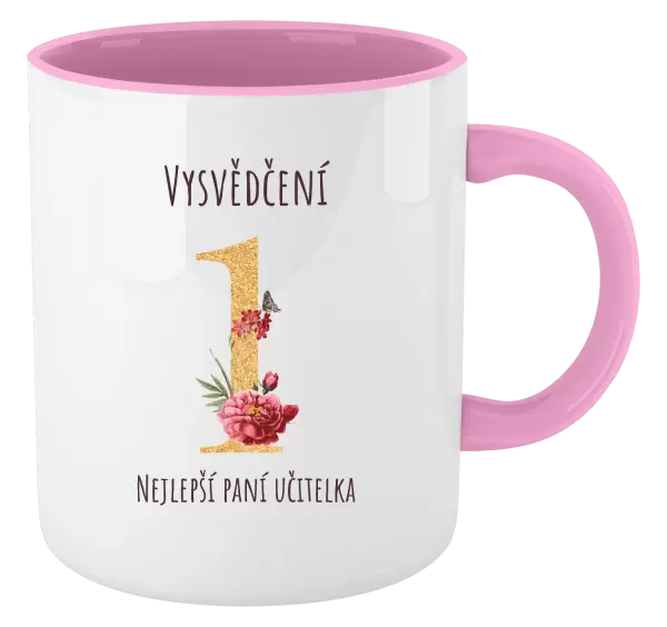 Hrnek Vysvědčení - nejlepší paní učitelka