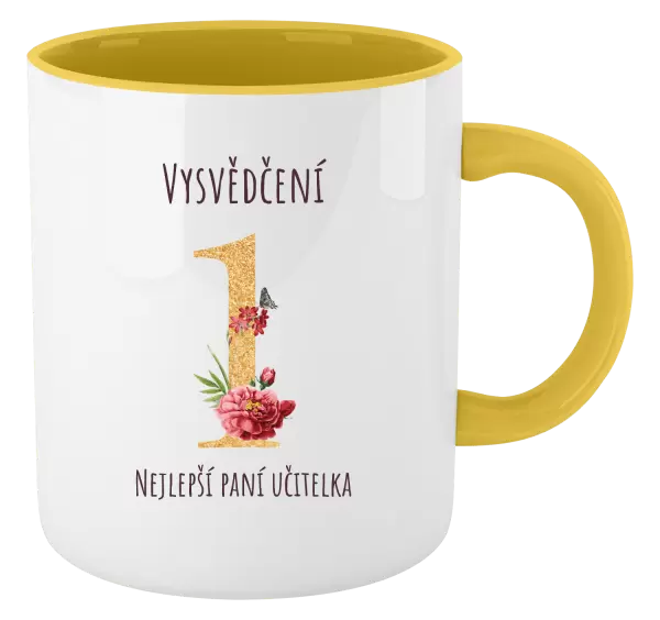 Hrnek Vysvědčení - nejlepší paní učitelka